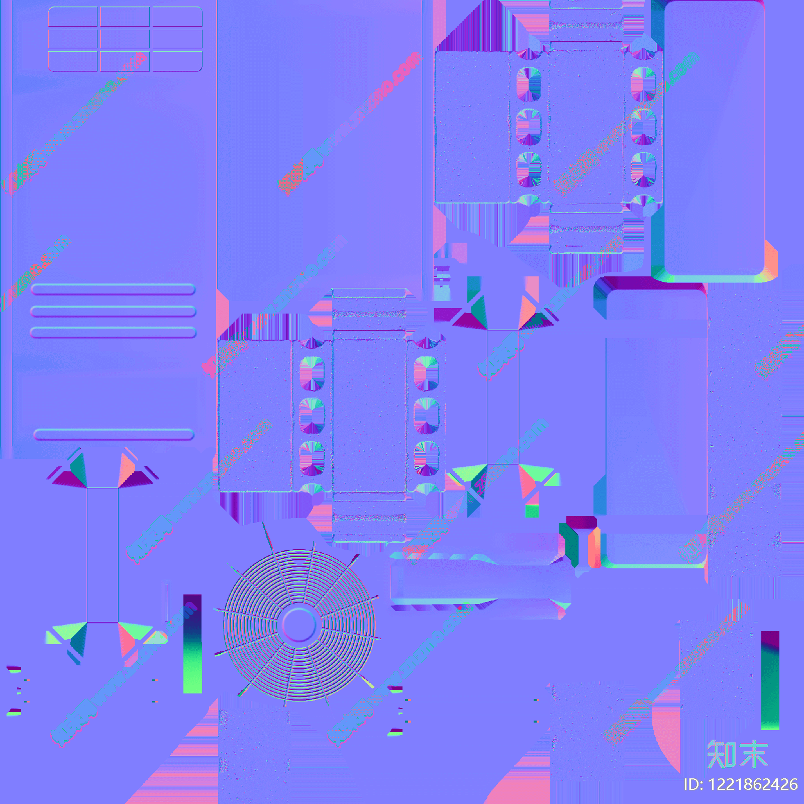 玻璃法线高清贴图材质