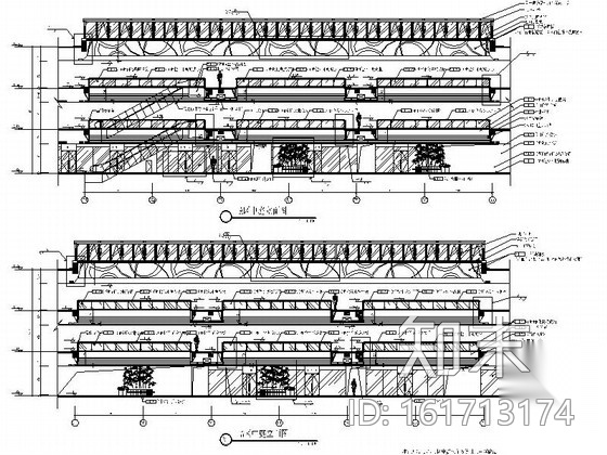 [青岛]知名广场步行商业街商场室内竣工图cad施工图下载【ID:161713174】