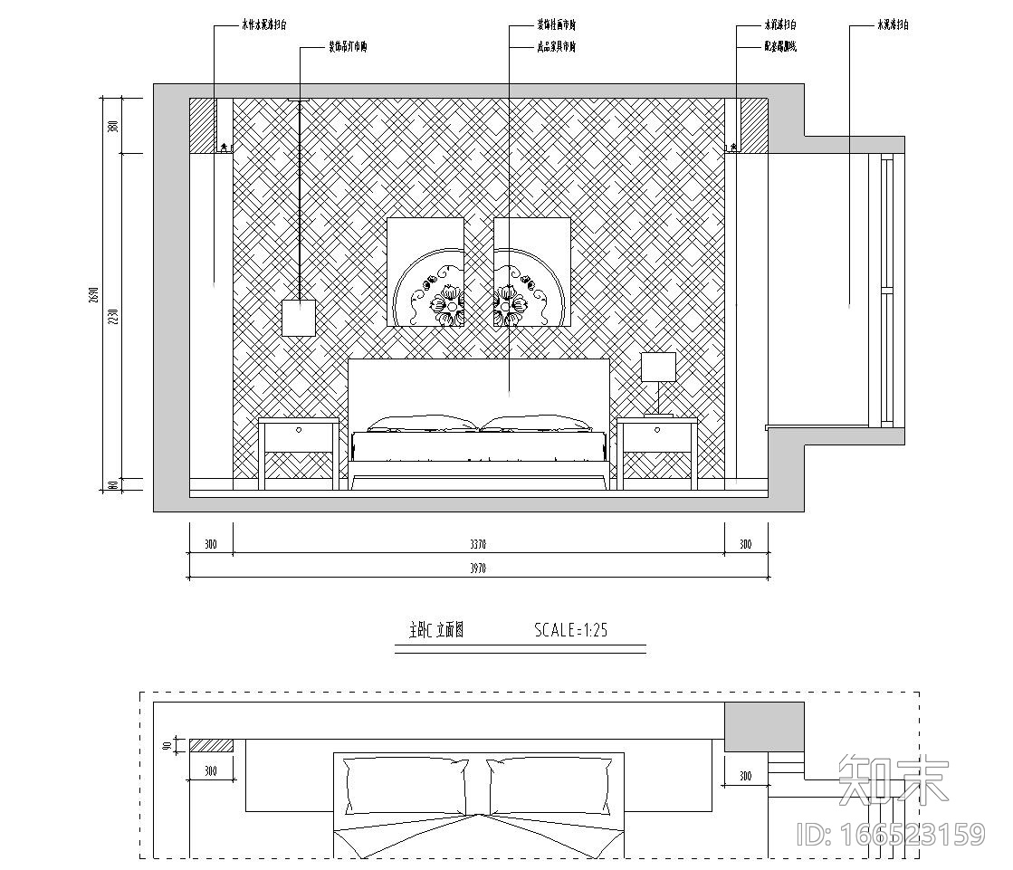 中西合璧混搭风格家居施工图设计施工图下载【ID:166523159】