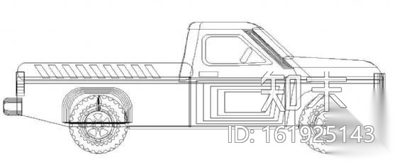 货车图块1cad施工图下载【ID:161925143】
