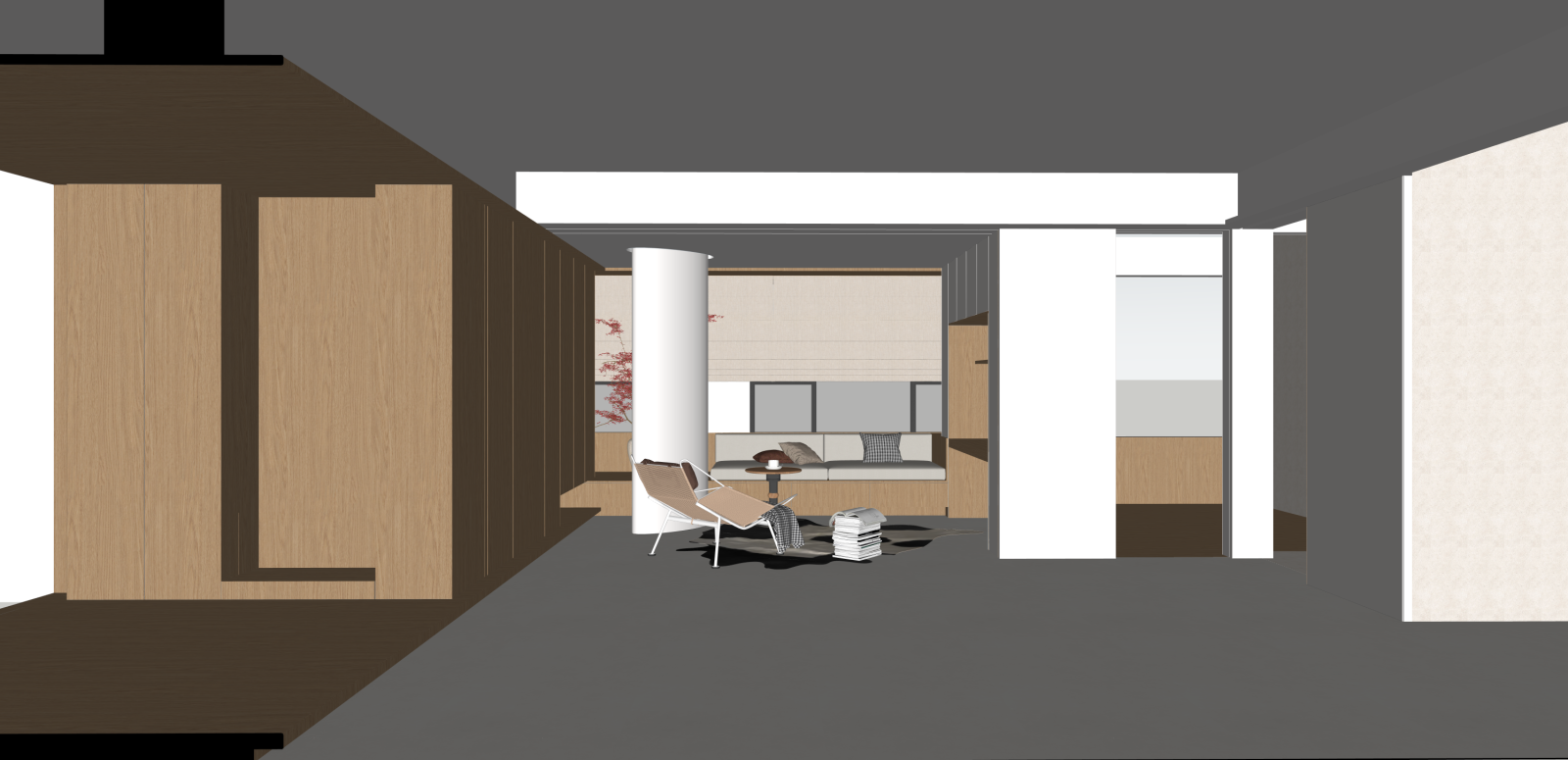 现代休息区SU模型下载【ID:1215937762】