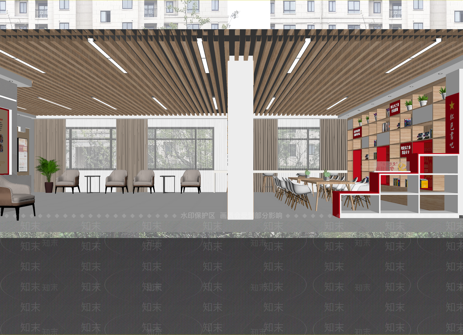 现代党建室3D模型下载【ID:1214766576】