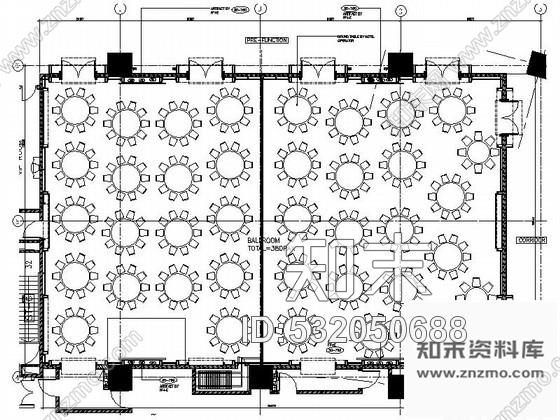 施工图广州某国际酒店宴会厅装修图cad施工图下载【ID:532050688】
