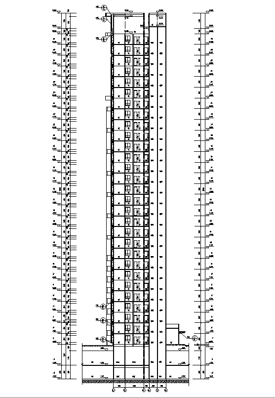 [江苏]高层住宅及商业、幼儿园建筑施工图(多栋建筑图...施工图下载【ID:149864131】