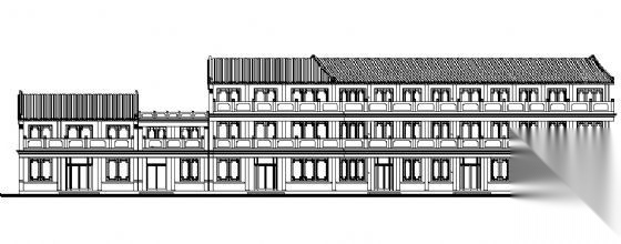 某仿古街建筑施工图cad施工图下载【ID:165945124】