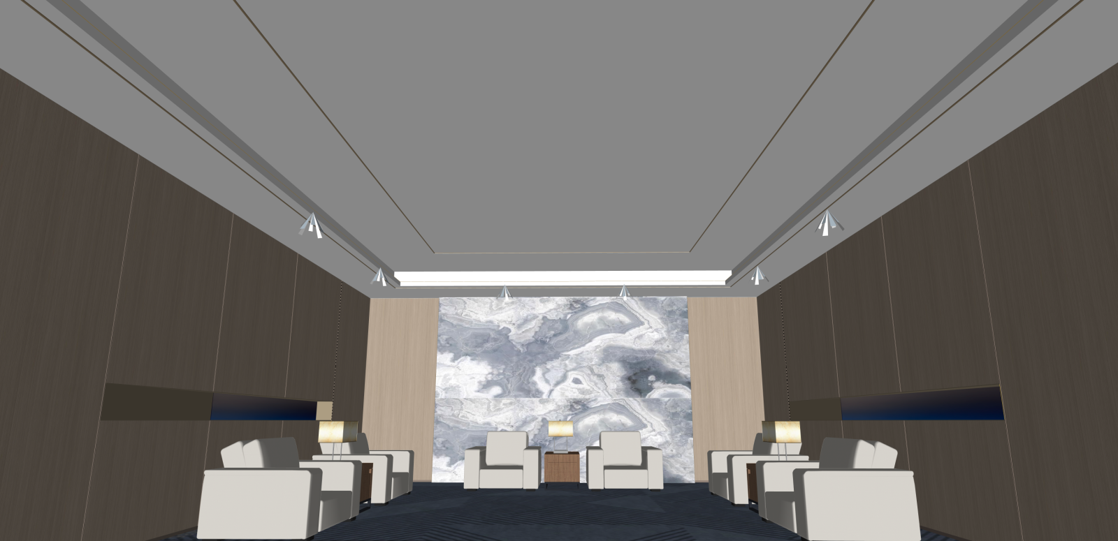 现代其他办公区域SU模型下载【ID:1216026237】
