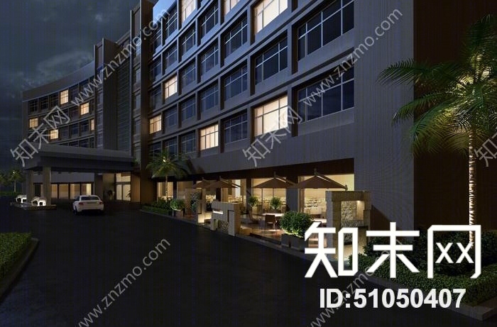 商业裙楼3D模型下载【ID:51050407】