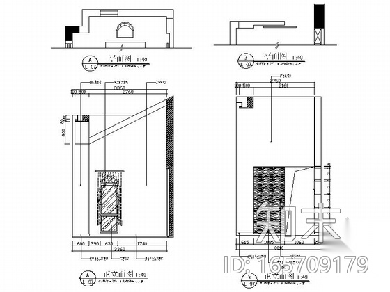 精品清新简约北欧风格两层小别墅室内设计装修施工图（含...cad施工图下载【ID:165709179】