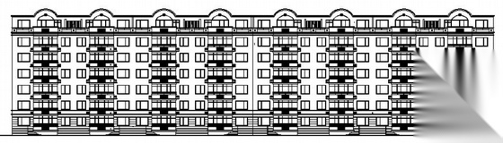 [黑龙江]某六层职工宿舍楼建筑施工图cad施工图下载【ID:165944100】