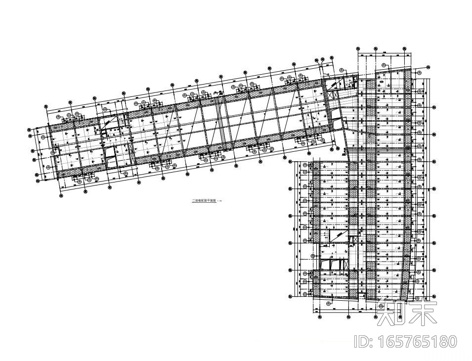 12层框架结构cad施工图下载【ID:165765180】