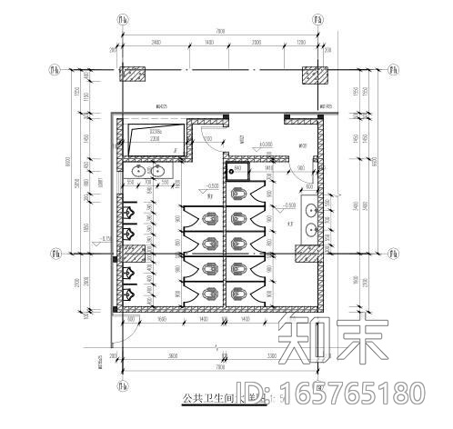 12层框架结构cad施工图下载【ID:165765180】