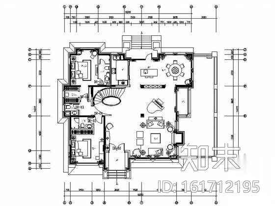 [北京]高贵欧式新古典主义风格两层别墅精装施工图（含...cad施工图下载【ID:161712195】