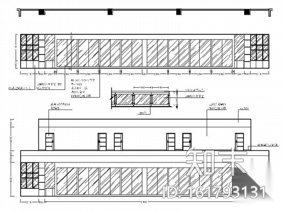 [湖北]容美广场办公大楼大厅室内装修施工图cad施工图下载【ID:161793131】