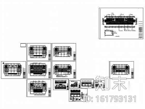 [湖北]容美广场办公大楼大厅室内装修施工图cad施工图下载【ID:161793131】