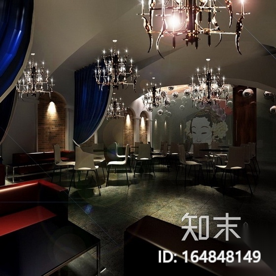 [烟台]欧洲新古典风格西餐酒吧室内装修图（含效果）施工图下载【ID:164848149】