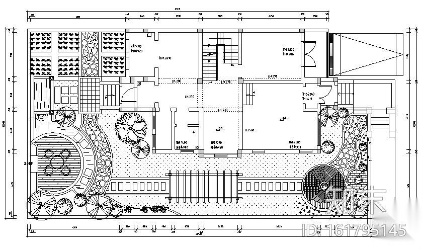 [江苏]混合风格别墅设计（内附效果图）cad施工图下载【ID:161795145】