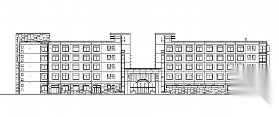 某大学五层大学生活动中心建筑施工图cad施工图下载【ID:166805171】