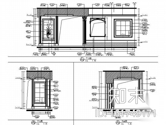 品牌建材专卖店室内装修图cad施工图下载【ID:161749171】