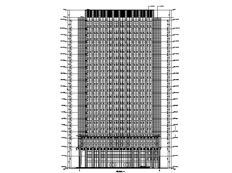 [武汉]高层幕墙立面知名企业办公大楼建筑施工图施工图下载【ID:149960119】