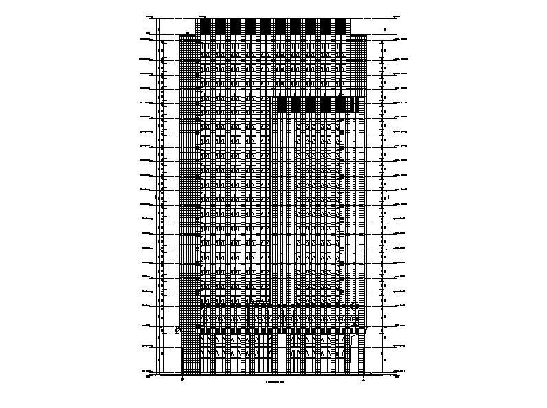 [武汉]高层幕墙立面知名企业办公大楼建筑施工图施工图下载【ID:149960119】