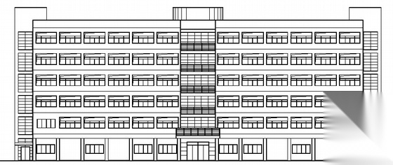 某六层员工宿舍楼建筑施工图cad施工图下载【ID:166723141】