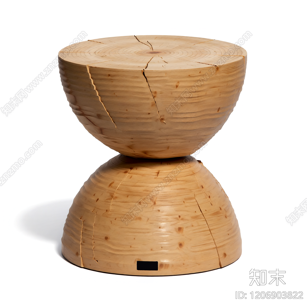 木纹纹理凳3D模型下载【ID:1206903822】