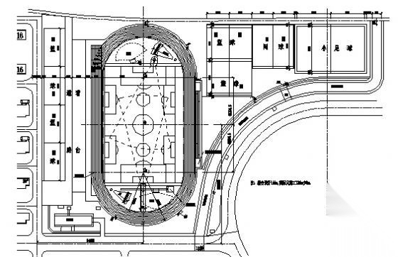 400米跑道及篮排球场施工图施工图下载【ID:151669102】