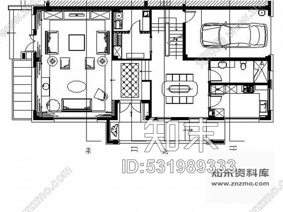 施工图杭州某连排别墅PD型样板房图纸cad施工图下载【ID:531989333】