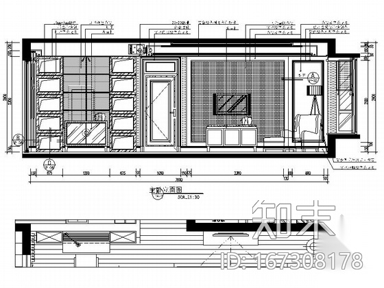 [南宁]高层住宅奢华欧式四居室装修图（含效果实景）cad施工图下载【ID:167308178】