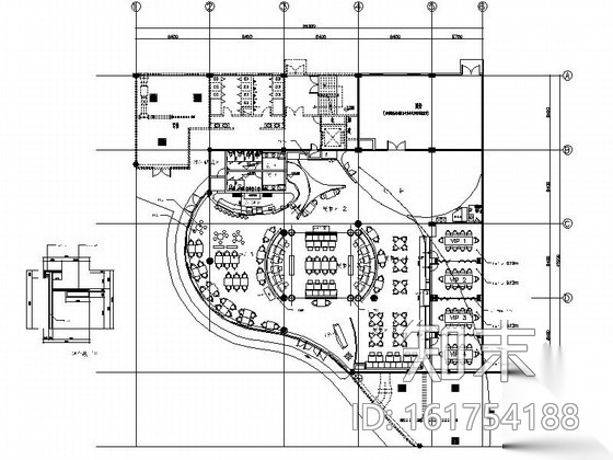 [江苏]质朴悠闲又宁静的西餐厅室内施工图（含汇报方案）cad施工图下载【ID:161754188】