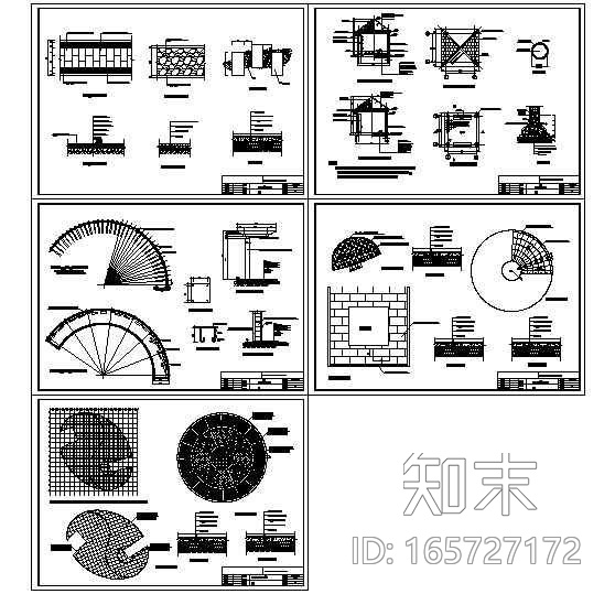 某高客站广场绿地景观规划图cad施工图下载【ID:165727172】