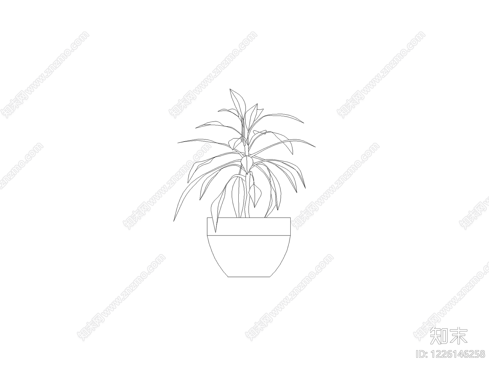 绿植cad施工图下载【ID:1226146258】
