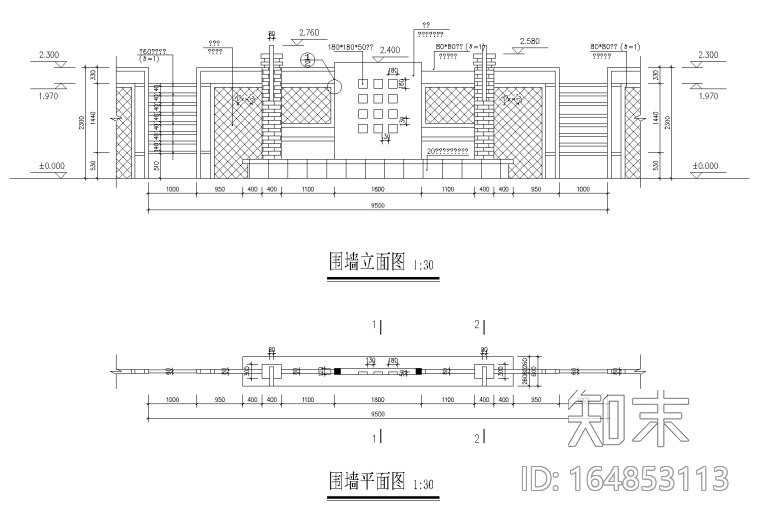 中式老年人公园CAD施工图施工图下载【ID:164853113】