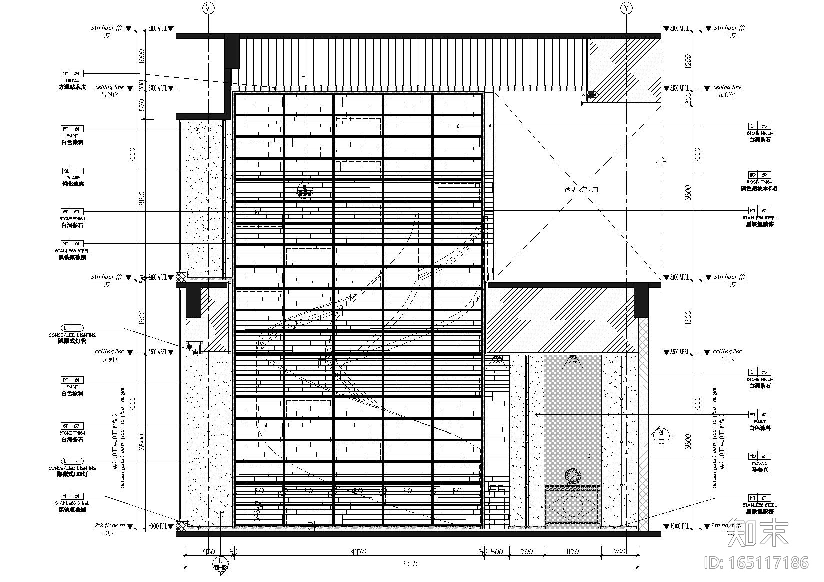 [重庆]重庆万科办公室装饰施工图+实景拍摄cad施工图下载【ID:165117186】