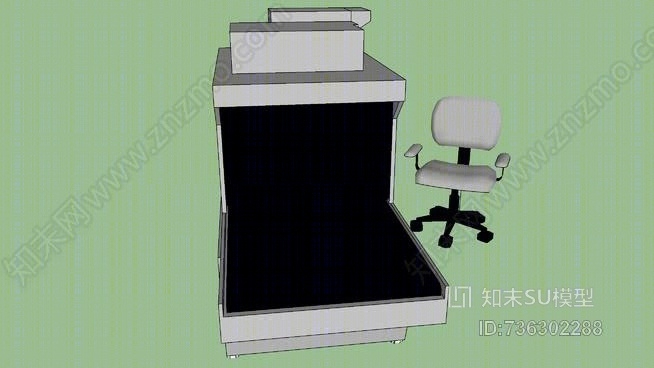 行李检查系统SU模型下载【ID:736302288】