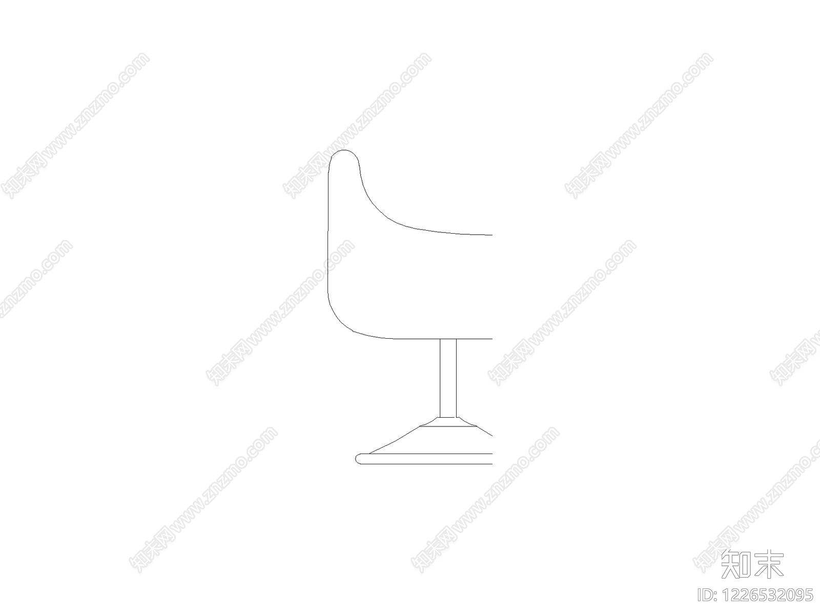 现代椅子CAD图纸