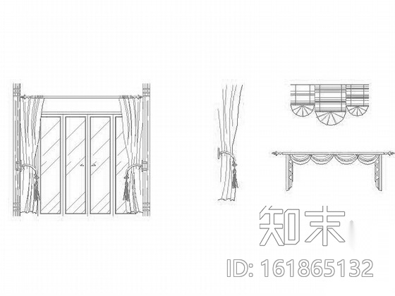 高档现代窗立面CAD图块cad施工图下载【ID:161865132】