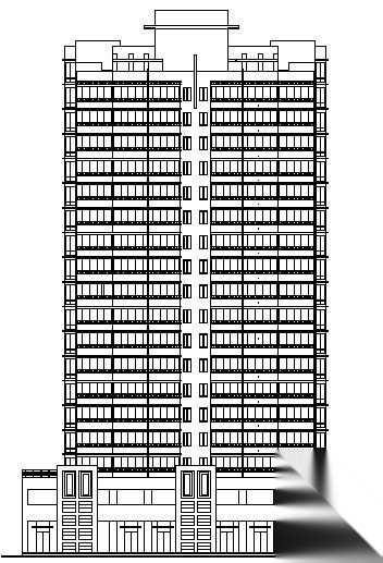 某十八层单身公寓楼建筑施工图施工图下载【ID:149851161】