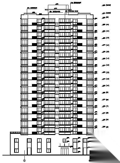 某十八层单身公寓楼建筑施工图施工图下载【ID:149851161】