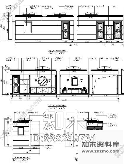 图块/节点总统套房立面图Ⅱcad施工图下载【ID:832249731】