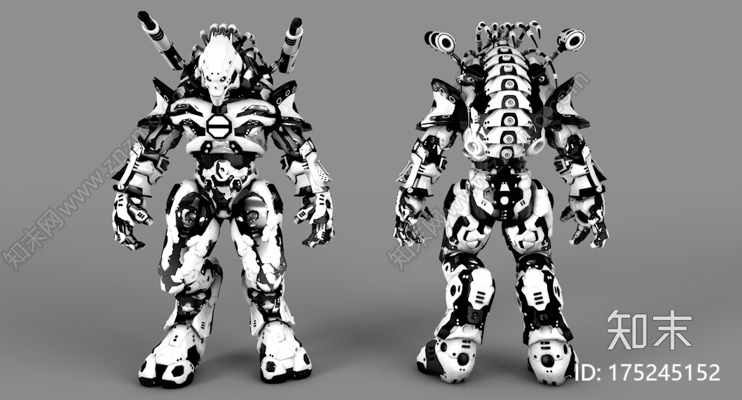 异形机器人CG模型下载【ID:175245152】
