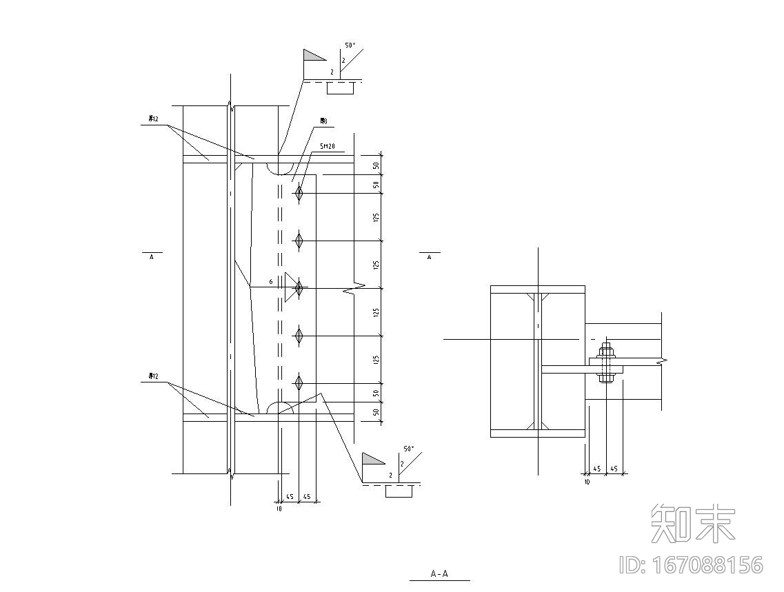 46套梁与柱的连接结构详图cad施工图下载【ID:167088156】