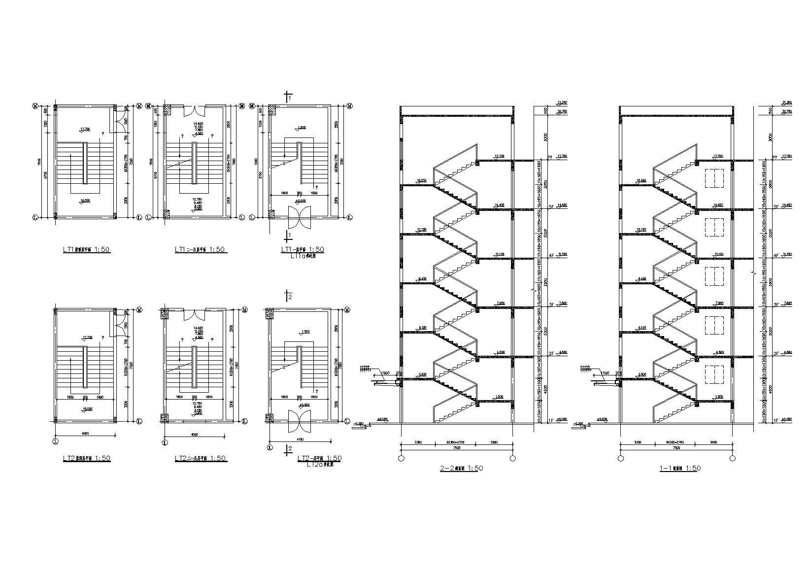 [广东]L型宿舍楼建筑施工图（含效果图）cad施工图下载【ID:164870156】