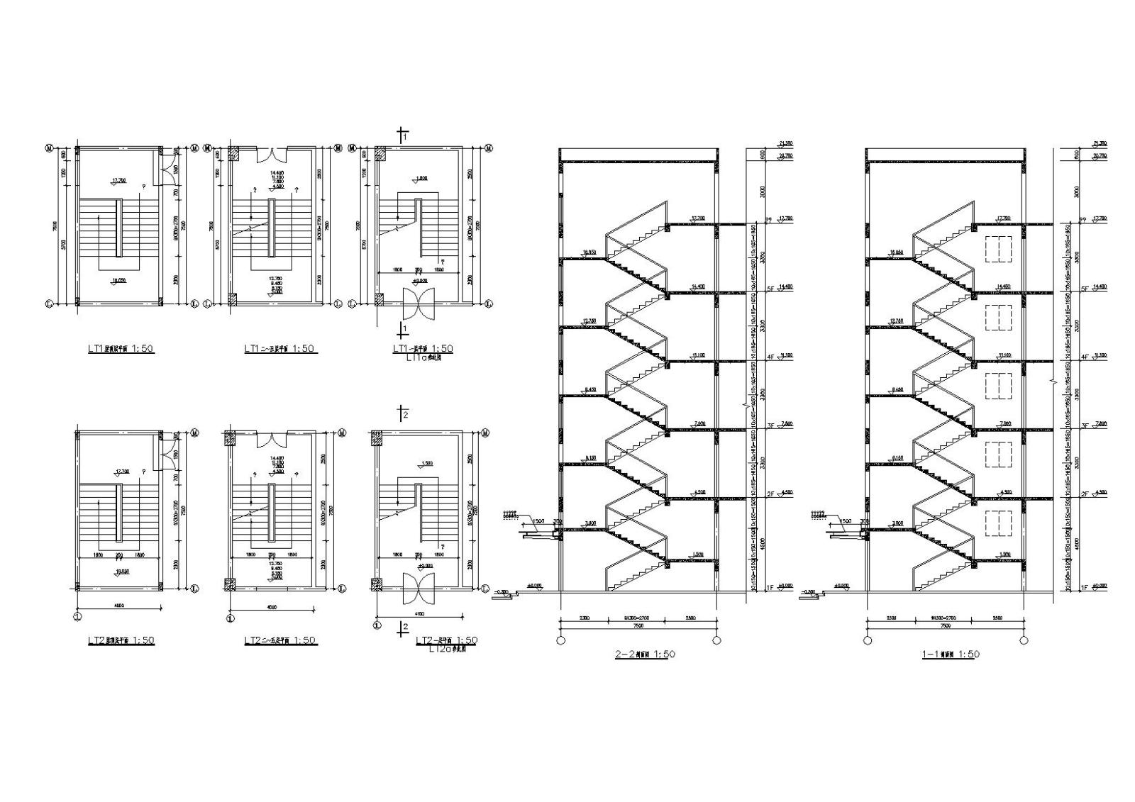 [广东]L型宿舍楼建筑施工图（含效果图）cad施工图下载【ID:149534178】