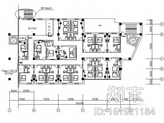 [沈阳]某连锁快捷酒店装饰设计cad施工图下载【ID:161921184】