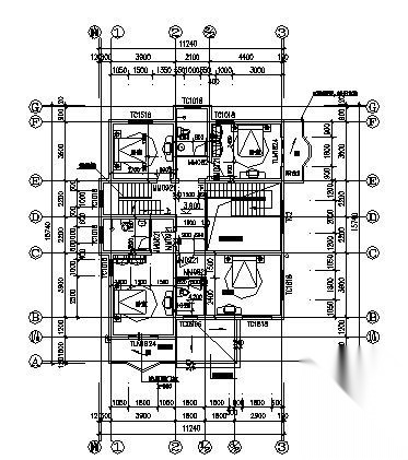 某农村三层别墅建筑方案图cad施工图下载【ID:149894112】