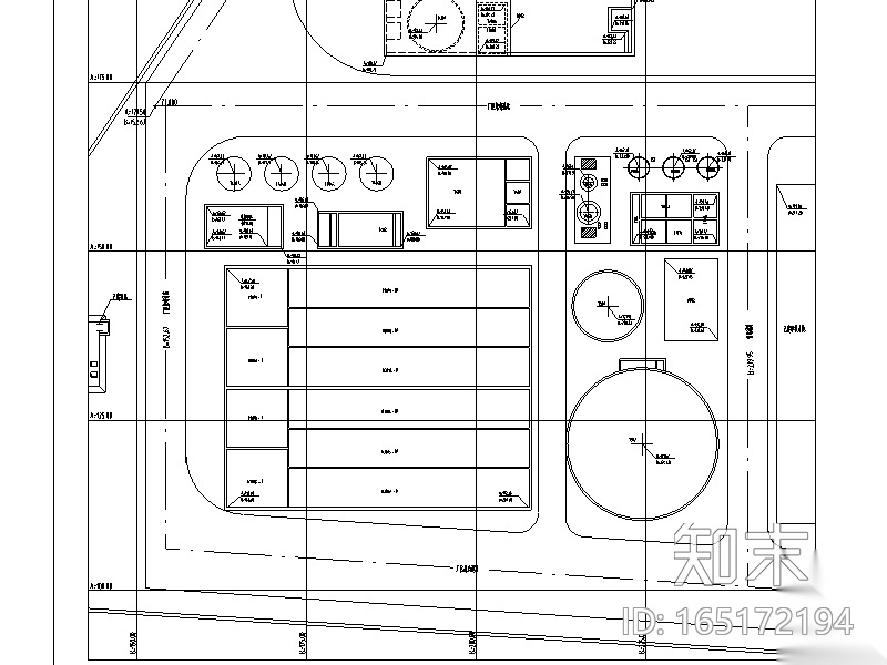 甲醇生产综合废水和生活污水综合处理厂给排水施工图（C...cad施工图下载【ID:165172194】