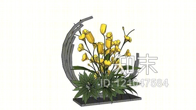 花瓶SU模型下载【ID:121047584】