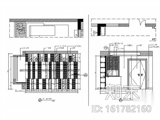 [浙江]88平现代两居室样板房全套施工设计施工图（含预算...施工图下载【ID:161782160】