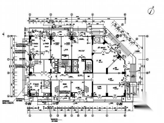 [深圳]某二十六层商住楼建筑施工图（烂尾楼改造）cad施工图下载【ID:165394193】